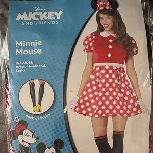 Disney Minnie Mouse Adult Costume - Red Polka Dot